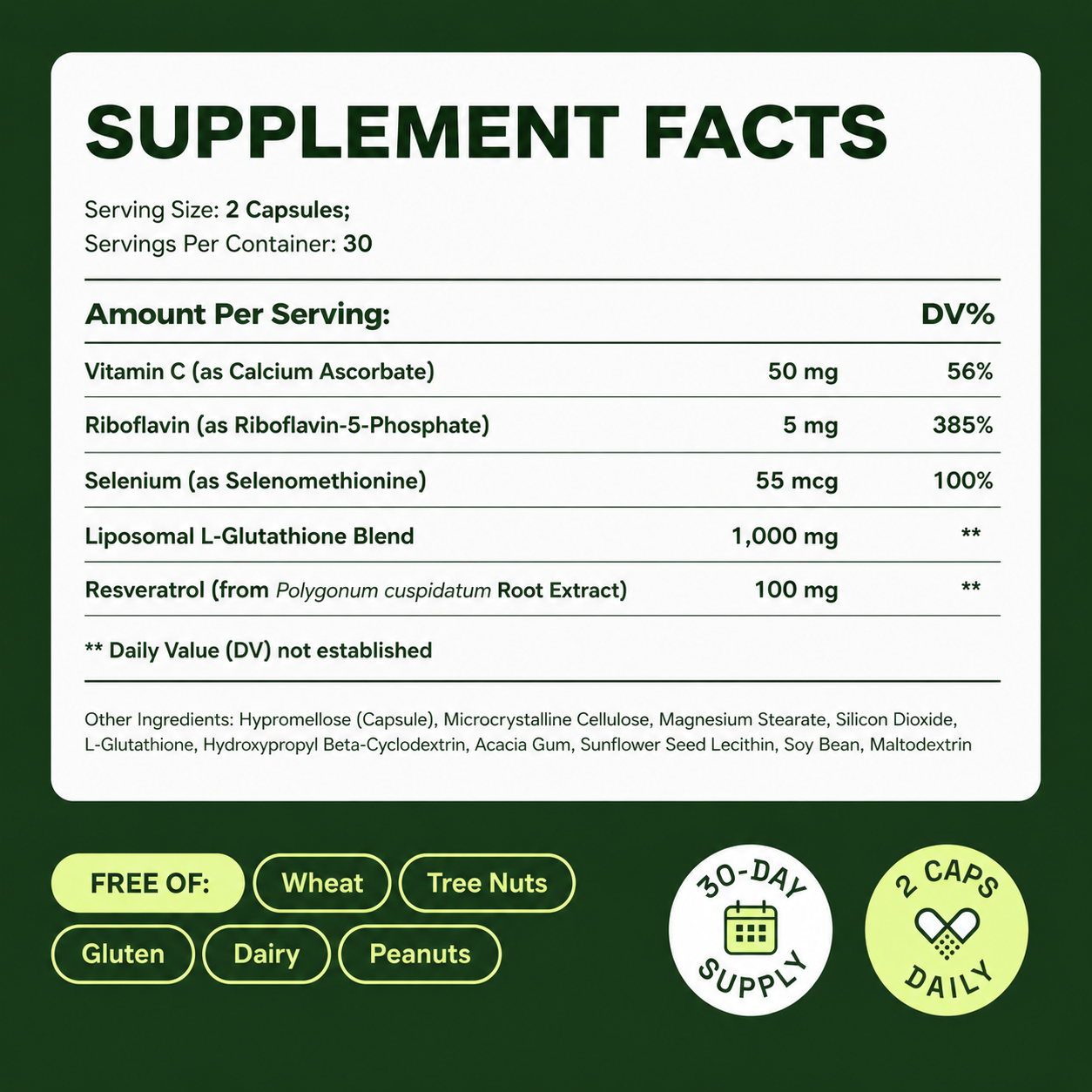 Korvital⢠1,155mg Liposomal Glutathione